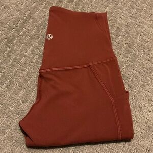 Lululemon align HR 25 with pockets in mulled wine